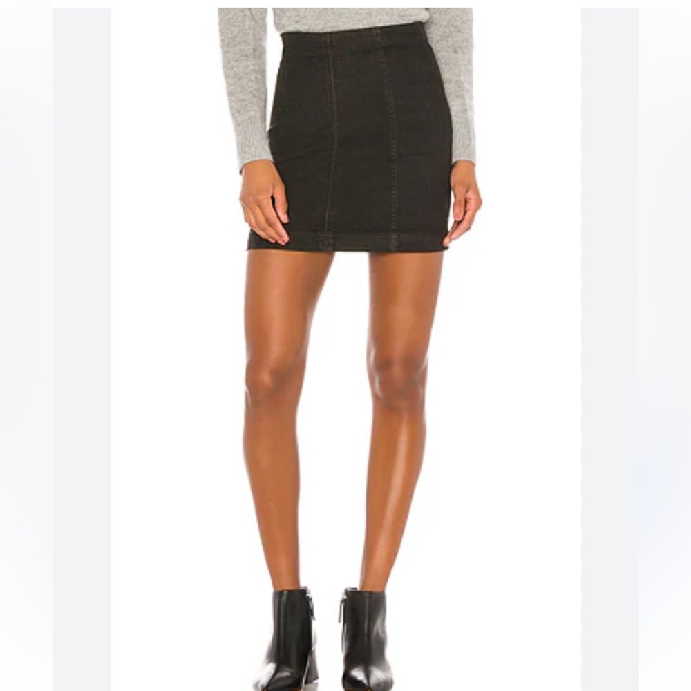 Free People Modern Femme Denim Mini Skirt
